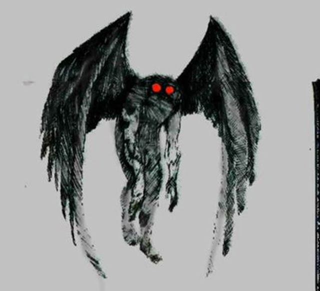Mothman is a legendary creature first reportedly seen in the Point Pleasant area of West Virginia from 15 November 1966 to 15 December 1967. The first newspaper report was published in the Point Pleasant Register dated 16 November 1966, titled "Couples See Man-Sized Bird...Creature...Something".