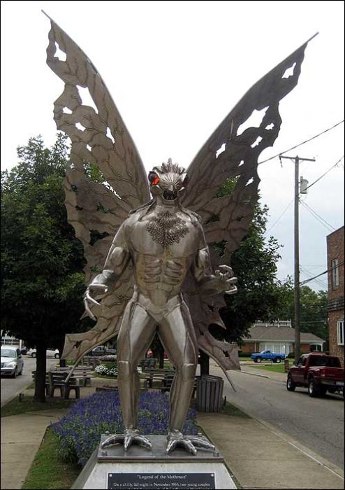 Some ufologists, paranormal authors, and cryptozoologists believe that Mothman was an alien, a supernatural manifestation, or an unknown cryptid. Now the mothman has made its way into popular culture. Point Pleasant held its first Annual Mothman Festival in 2002 and a 12-foot-tall metallic statue of the creature, created by artist and sculptor Bob Roach, was unveiled in 2003
