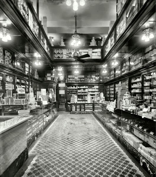 Inside a 1913 Drug Store