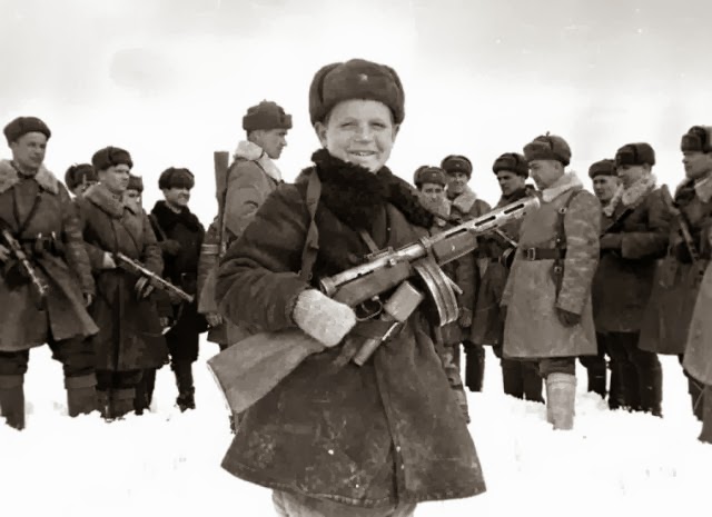 Vova Egorov, 15 Year Old Scout for the Red Army. WWII, April 1942