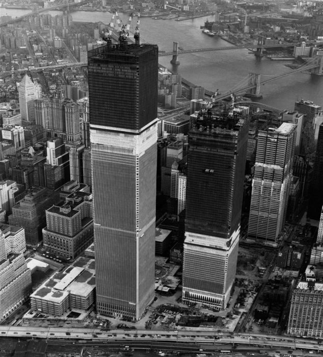 The Twin Towers Under construction 1971