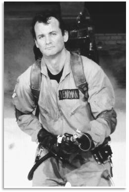 Bill Murray as Dr Peter Venkman, Ghostbusters 1984"It's true. This man has no dick."