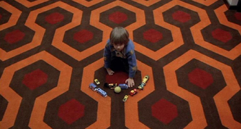 Well, those are all references to the Overlook Hotel's Room 237the carpet in Sid's house has the exact same pattern as the carpet in the Overlook Hotel in The Shining, the same one where junior psychic Danny Torrance used to play with his toys: