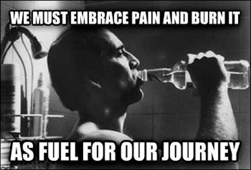 Motivational fitness quotes over people drinking
