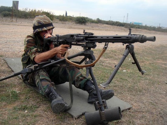 MG3 Machine Gun    This weapon was developed by a German firm. It was originally developed in 1951. It is very popular all over the world in current area although a long time is passed.