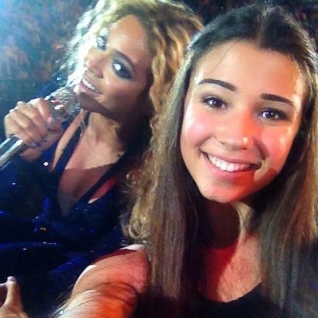 The selfie with Beyonc at a Beyonc show.