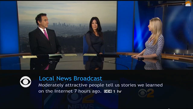 presentation - Local News Broadcast Moderately attractive people tell us stories we learned on the Internet 7 hours ago. Cc 1 hr