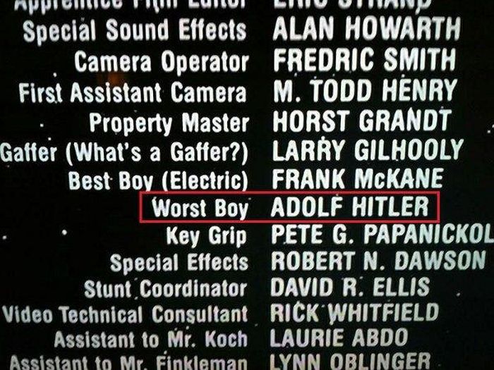 Funny Movie Credits