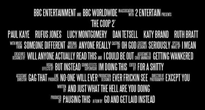 Funny Movie Credits