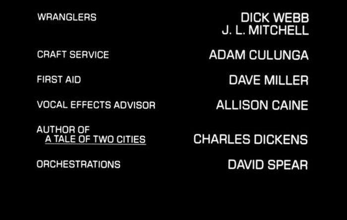 Funny Movie Credits