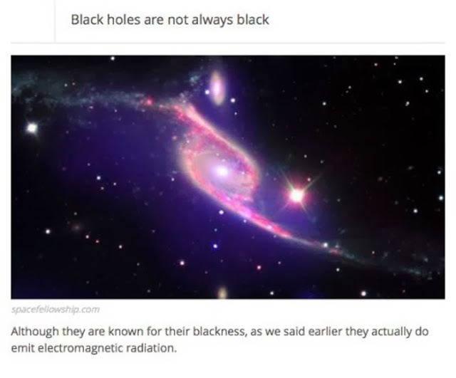 Facts about black holes