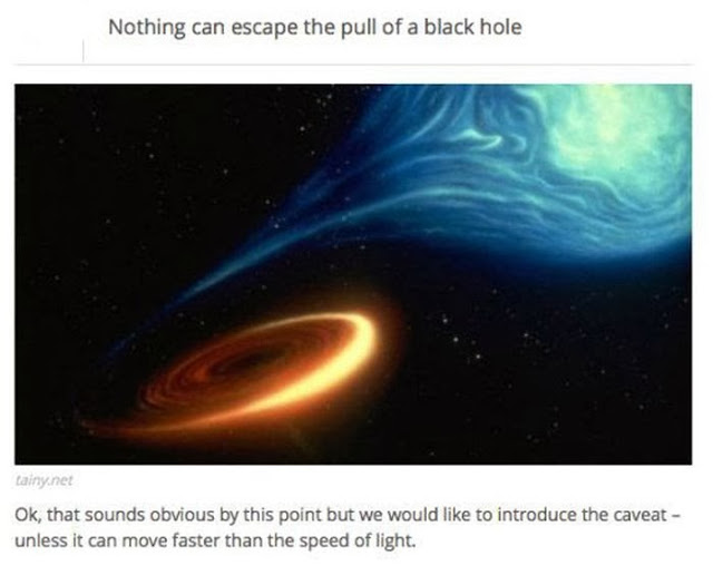 Facts about black holes