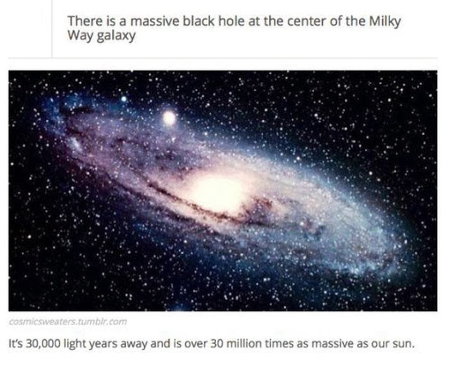 Facts about black holes