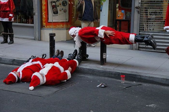 Its hard on Santa this time of year