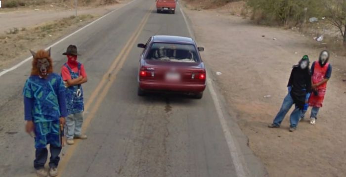 Crazy stuff on google street view