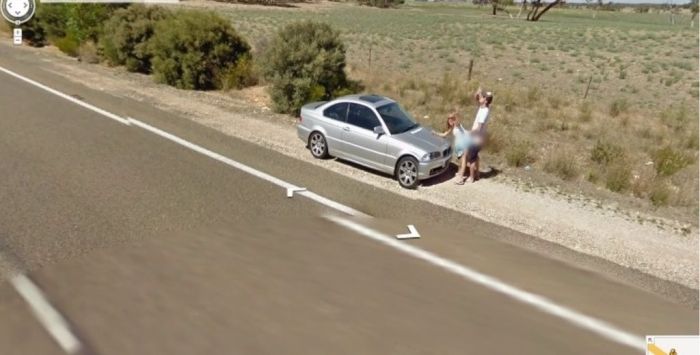 Crazy stuff on google street view