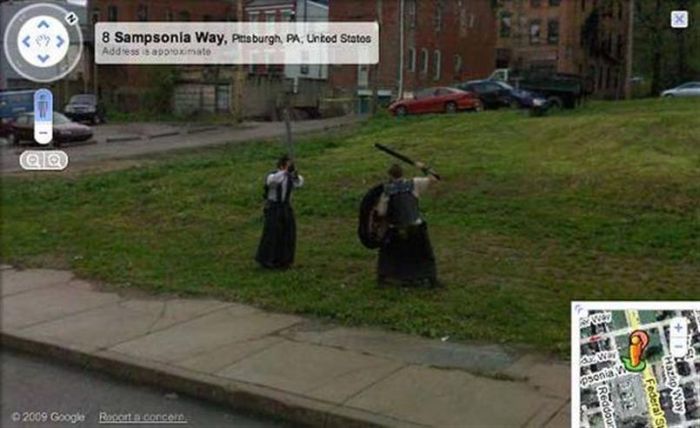 Crazy stuff on google street view