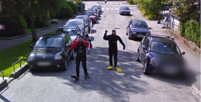 Crazy stuff on google street view
