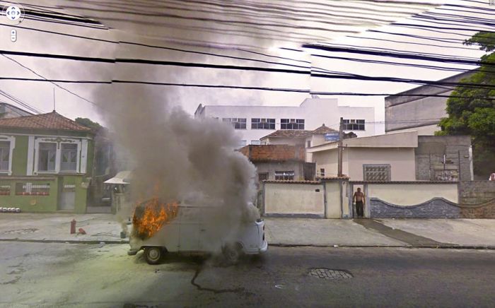 Crazy stuff on google street view