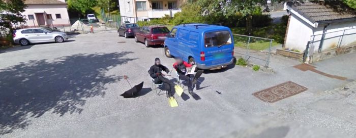 Crazy stuff on google street view