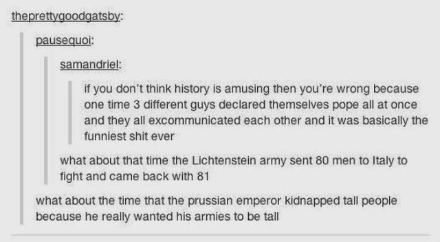 History According to Tumblr