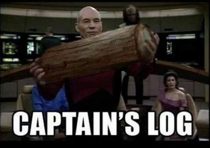 pun captains log - Captain'S Log