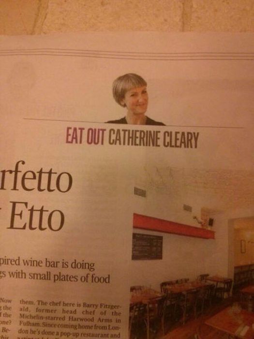 poster - Eat Out Catherine Cleary rfetto Etto pired wine bar is doing Es with small plates of food Now them. The chef here is Barry Fitzger the ald, former head chef of the the Michelin starred Harwood Arms in one? Fulham Since coming home from Lon Bedon 