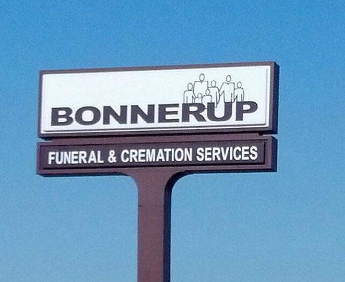 street sign - masih Bonnerup Funeral & Cremation Services