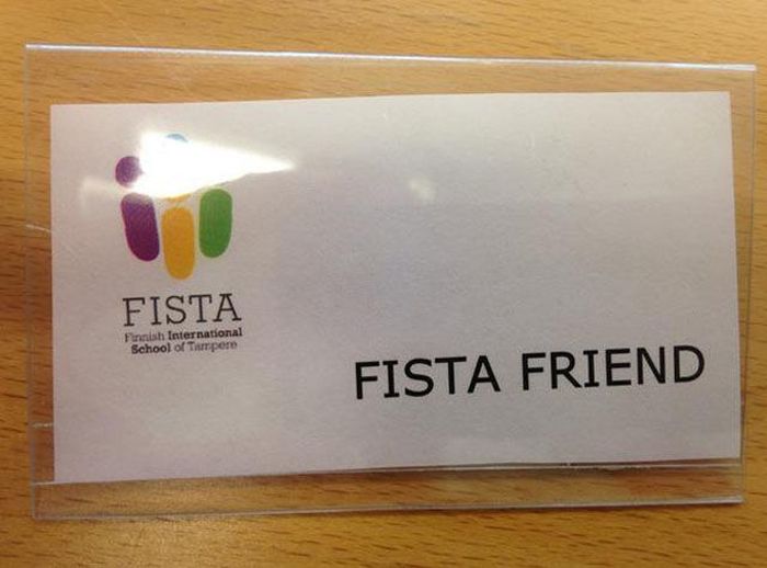 business card - Fista Finnish International School of Tampere Fista Friend