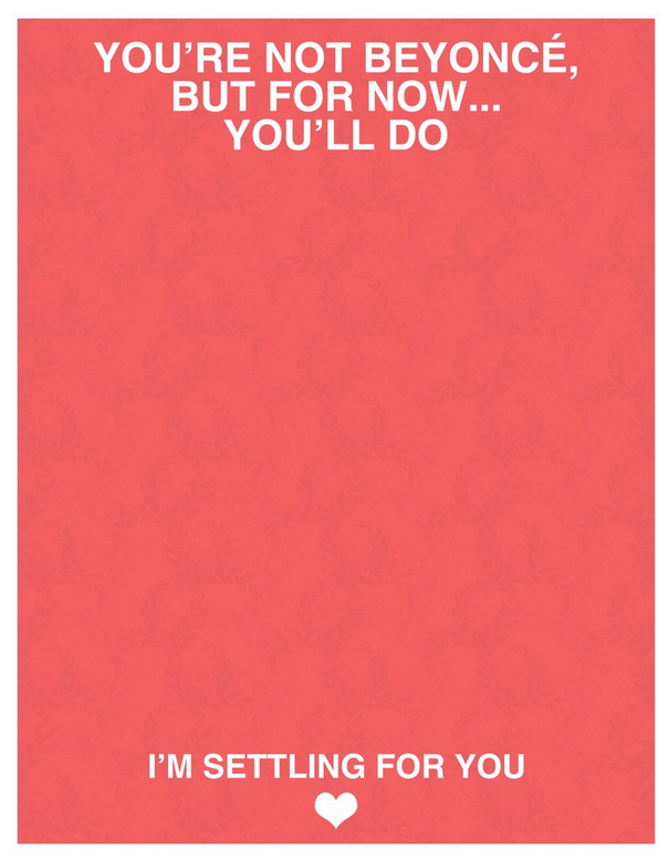 Honest V Day cards