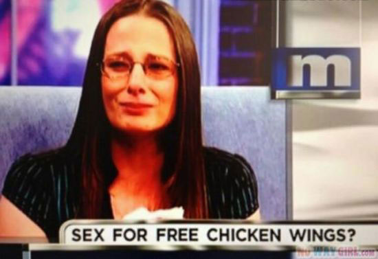 funny talk show moments - m Sex For Free Chicken Wings?