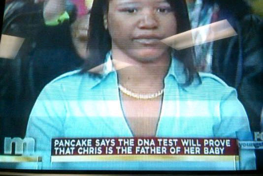 weird caption talk show - Ma Pancake Says The Dna Test Will Prove That Chris Is The Father Of Her Baby