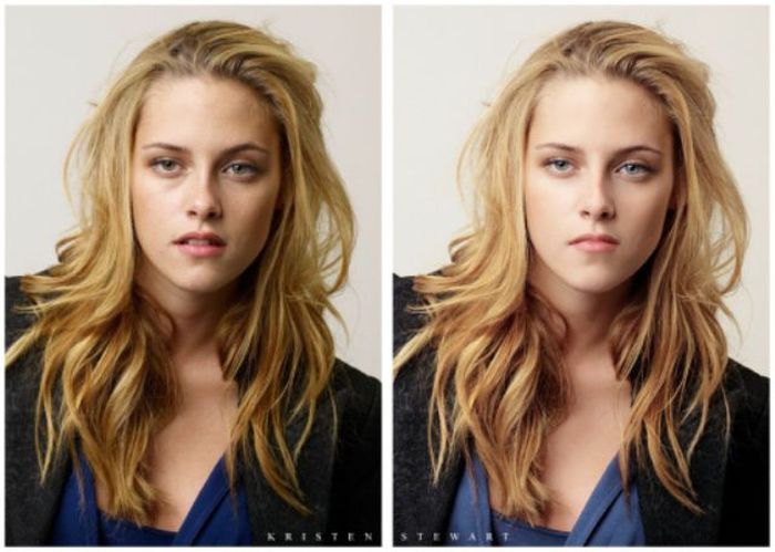 celebrities before and after photoshop - Kristin