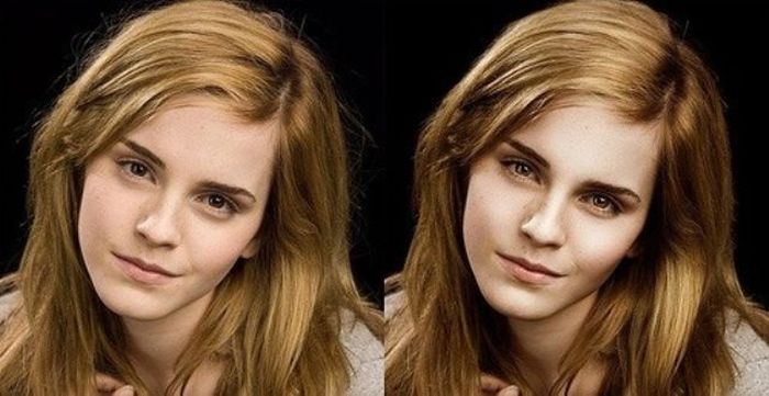 celebrities before and after photoshop