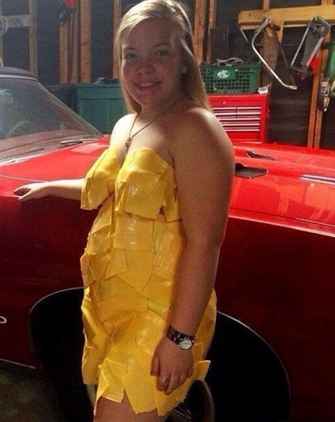 Any and every dress made out of cheese: