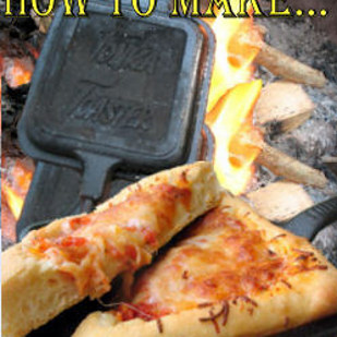 Make pizza in your pie iron with biscuit dough or Bread