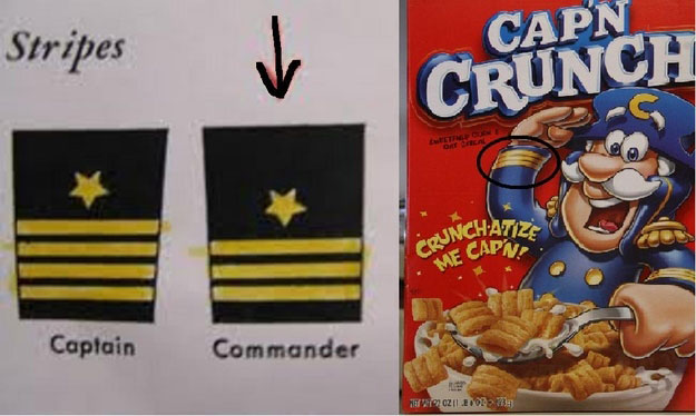 cap n crunch not a captain - Stripes Capn Crunch Unchatize Crunch Capn! Me Cape Captain Commander 10211410727