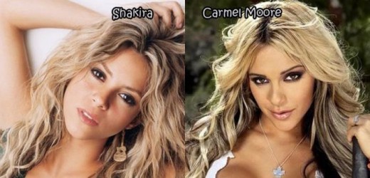 sosie star porno - Shakira Carmel Moore