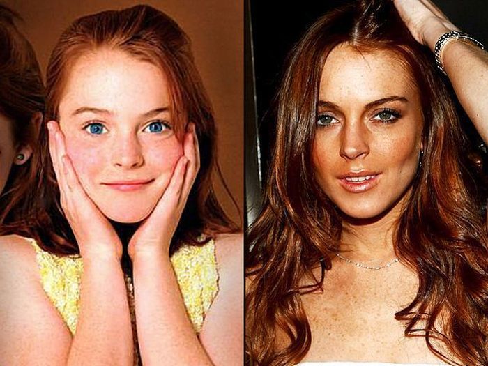 Celebs then and now