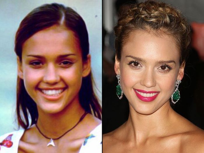 Celebs then and now