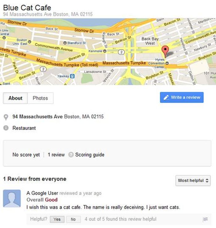 web page - Blue Cat Cafe 94 Massachusetts Ave Boston, Ma 02115 Ra Storrow Dr Back St Centras Bbc Beacon St Maribor Univ Storrow Dr Back St Bosco Boston Back Bay West Unv East Commonwealth Avenue Com Blandford Si Commonwealth Ave usetts Tumpike ort Si Here