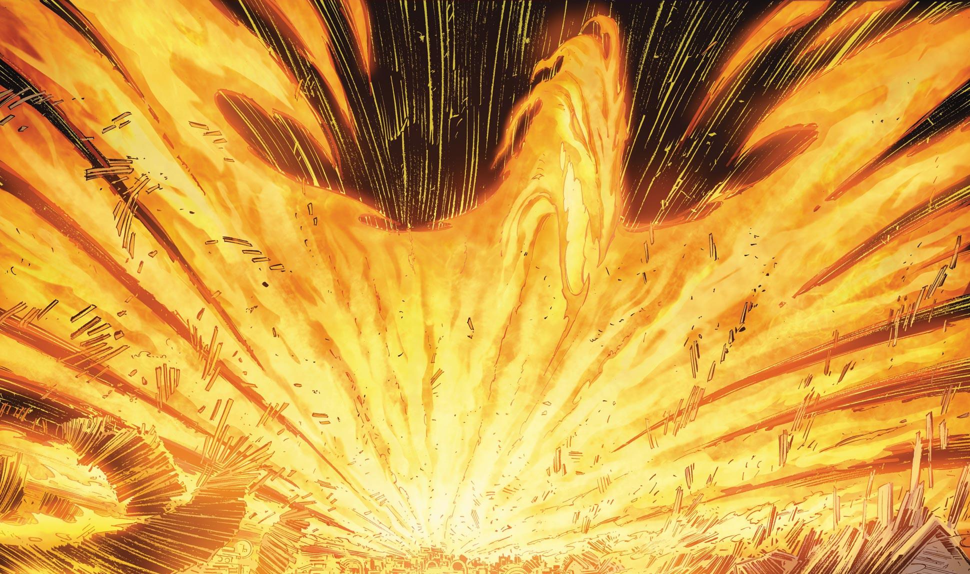 Phoenix Force The most feared being in the universe. Single handedly defeated Galactus himself and over powered even the mkraan crystal.