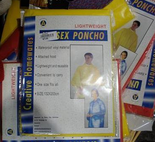 funny sticker placement - . Ponch Lightweight Sex Poncho Waterproof veya Lightweicis Creative Homewares Attached hoor high and said D enient to eary One size fas al Sze 132x200cm mewares