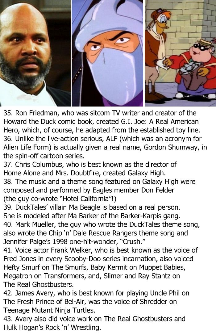 Things about cartoons you might not have known
