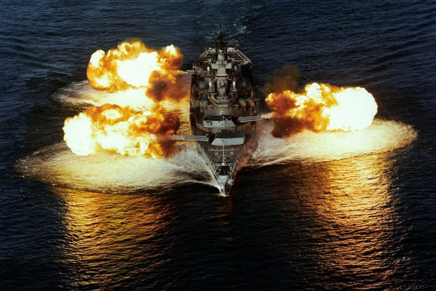 US Iowa class battleships