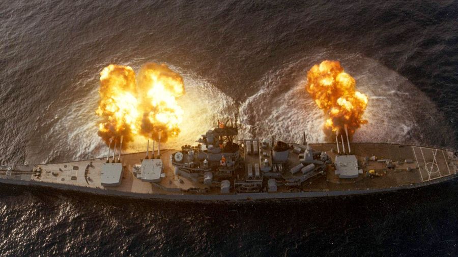 US Iowa class battleships