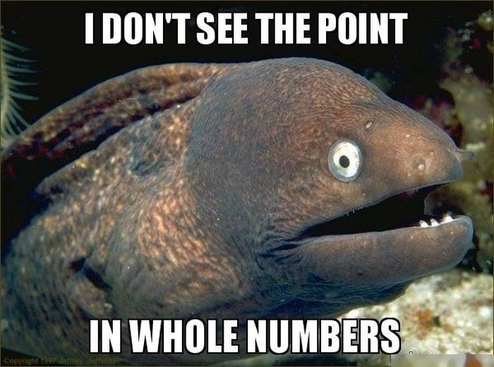 bad joke eel - I Don'T See The Point In Whole Numbers Copyright o n