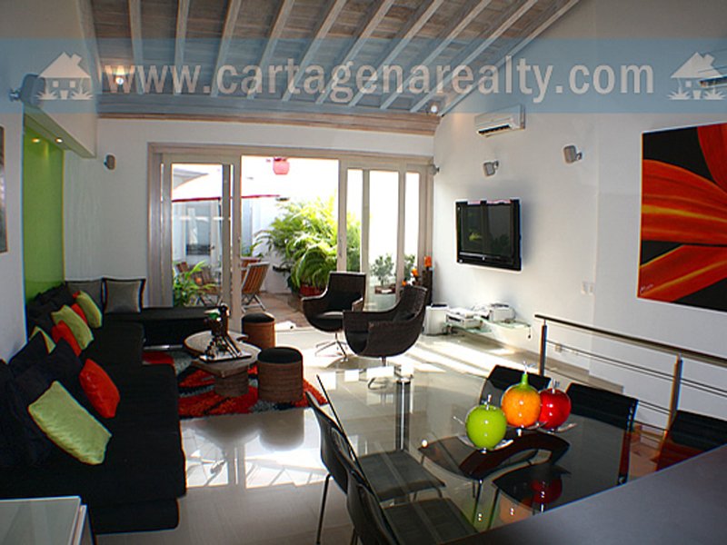 In Cartagena, 1 million gets a recently renovated three-bedroom, four-bathroom apartment with a terrace and jacuzzi.