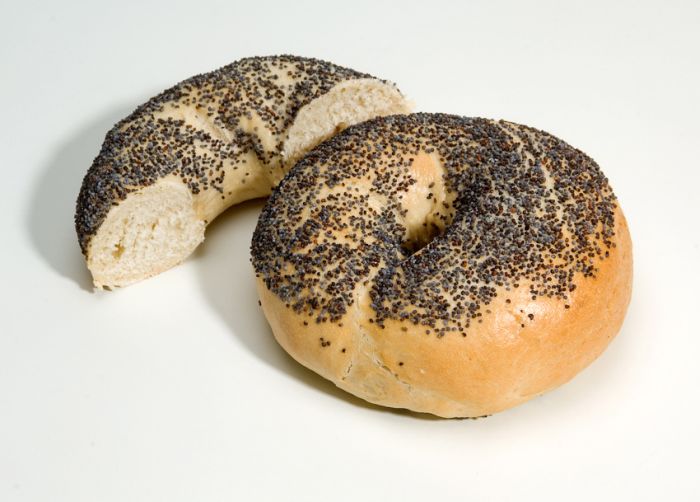 Poppy Seed Bagels  Youd have to a lotlike, A LOTbut its not like bagels are filling or anything.