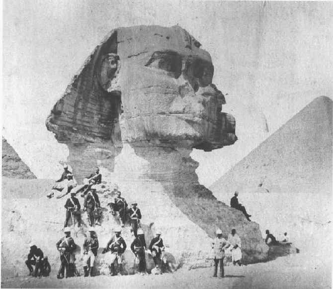 One of the oldest photos of the Great Sphinx, from 1880